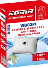 KOMA WB02PL - Sada 20 ks sáčků do vysavače Rowenta Wonderbag Silence