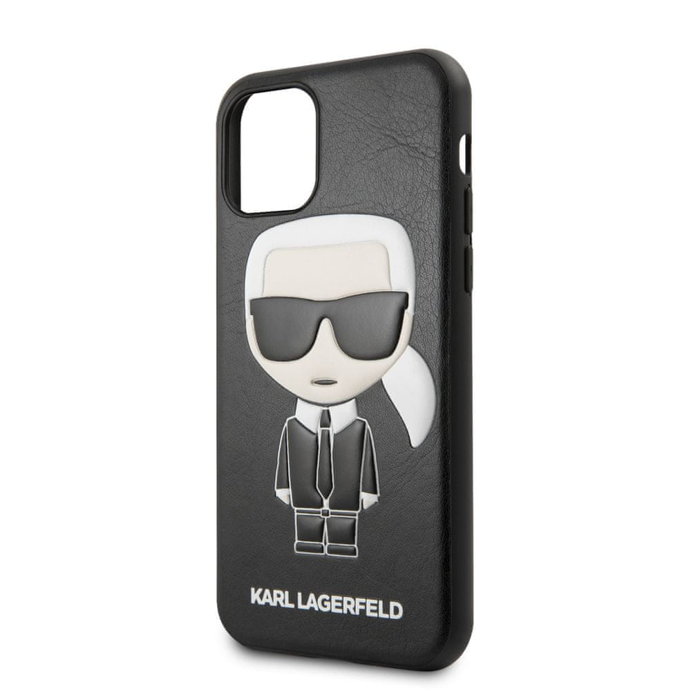 Karl Lagerfeld Embossed Kryt pro iPhone 11 Pro Max Black (EU Blister) (KLHCN65IKPUBK)