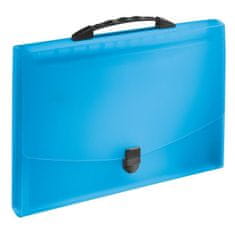 Esselte Plastová aktovka s přihrádkami a držadlem VIVIDA modrá