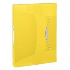Esselte Plastová krabička s gumičkou VIVIDA žlutá