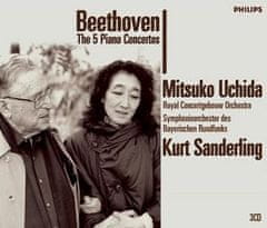 Mitsuko Uchida, Sanderling Kurt: Beethoven Piano Concertos 1-5 (3x CD)