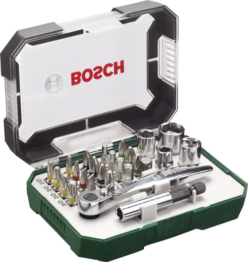 Bosch Sada bitů s ráčnou, 26dílná 2.607.017.322