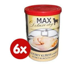 FALCO MAX deluxe kousky kuřete s mrkví 6 x 400 g