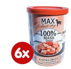 FALCO MAX deluxe kostky libové svaloviny 6x400g