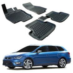 SCOUTT 3D Gumové rohože pro Seat Leon 3 2013-2020