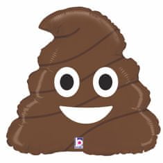 Grabo Emoji Poo 17"/43cm fóliový balónek nafukovací