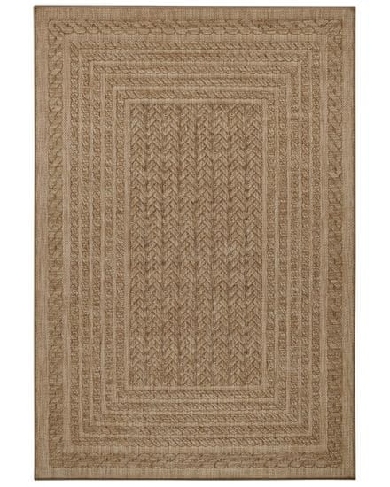 NORTHRUGS Kusový koberec Forest 103992 Beige/Brown – na ven i na doma