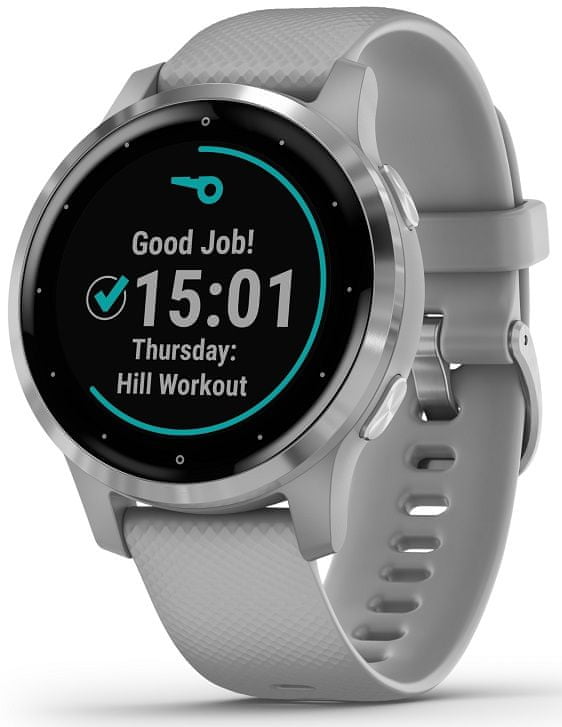 Garmin vivoactive 4S, Powder Gray/Silver