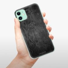 iSaprio Silikonové pouzdro - Black Wood 13 pro Apple iPhone 11