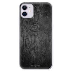 iSaprio Silikonové pouzdro - Black Wood 13 pro Apple iPhone 11