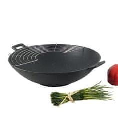 Kela WOK 36cm set CLASSIC 5-dílný litina, kov, nerez, dřevo -