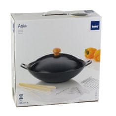 Kela WOK 36cm set CLASSIC 5-dílný litina, kov, nerez, dřevo -