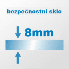 H K Sprchový kout DIAMOND BLACK 100x80 L/P varianta