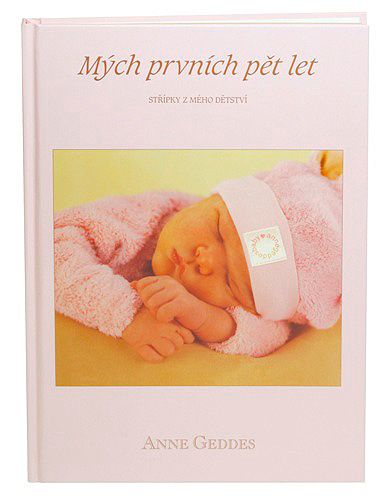 Anne Geddes Kniha Mých Prvních Pět Let, růžová holka CZ