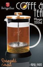 Berlingerhaus Konvička na čaj a kávu French Press 350 ml Rosegold collection