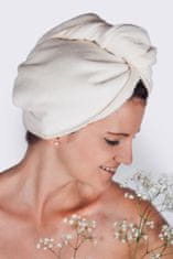 MaryBerry Luxusní krémový turban na vlasy La Provence