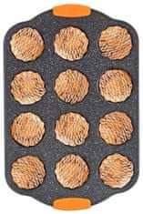 Berlingerhaus Forma na muffiny 12 ks silikonové rukojeti 41 x 27 x 3 cm Granit Diamond Line