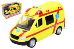 Zaparkorun.cz Záchranné vozidlo ambulance se zvukovými a světelnými efekty, 22 cm