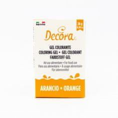 Decora Gelová barva oranžová 28g 