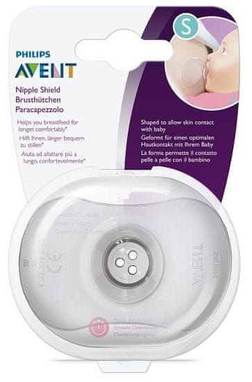 Philips Avent chránič bradavek - small 2 ks+ster.krabička