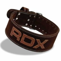 RDX Tréninkový pásek BELT POWER BROWN, hnědý, velikost M