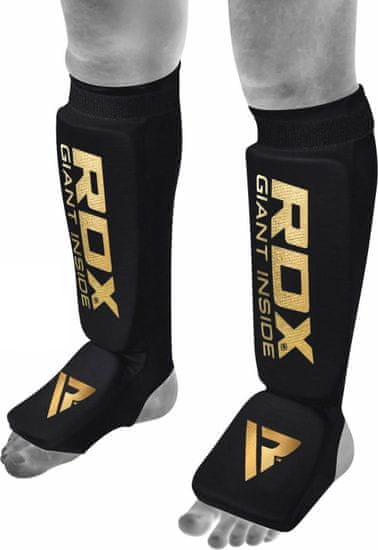 RDX Chrániče nárt a píšťalu HOSIERY SHIN Instep FOAM BLACK / GOLD, velikost XXL