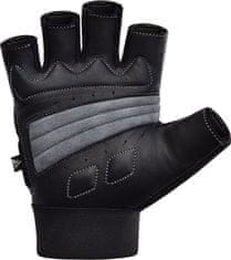 RDX Rukavice šedé GYM GLOVE LEATHER S14 GRAY, kůže, velikost XXXL