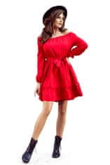 Numoco Dámské šaty 265-4 Daisy, červená, XS