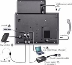 Siemens  OpenScape IP55G HFA V3 - stolní telefon, černý