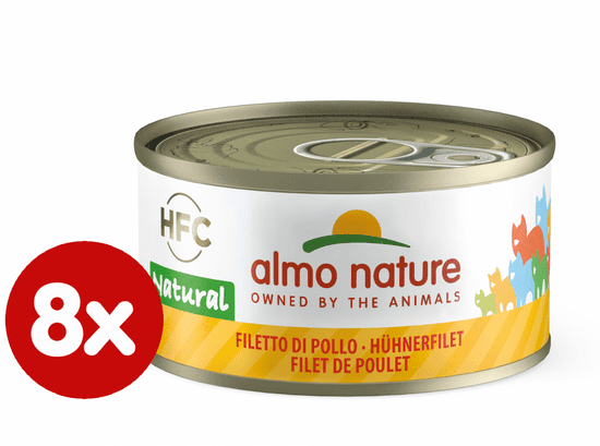 Almo Nature HFC CAT Kuřecí filet 8 x 70g