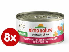 Almo Nature HFC CAT Kuře a játra 8 x 70g