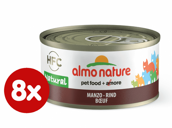 Almo Nature HFC CAT Hovězí 8 x 70g