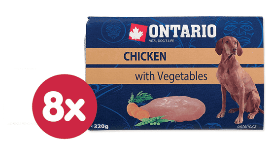 Ontario Vanička Chicken with vegetable 8x320 g