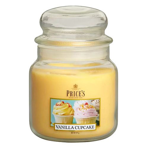 Price's Candles Svíčka ve skleněné dóze Price´s Candles, Vanilkový košíček, 411 g