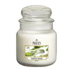 Svíčka ve skleněné dóze Price´s Candles, Bílé pižmo, 411 g