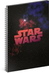 Grooters Spirálový blok Star Wars – Galaxy, nelinkovaný, A4