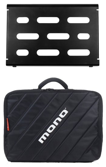 Mono Pedalboard Small Black + Club Accessory Case 2.0 Pedalboard