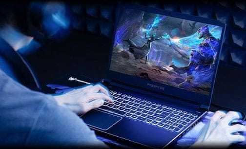 Herní notebook Acer Predator Helios 300 Intel Core 9. generace, dedikovaná grafika NVIDIA GeForce GTX, operační paměť DDR4