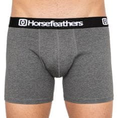 Horsefeathers 3PACK pánské boxerky Dynasty heather antracite (AM067B) - velikost M