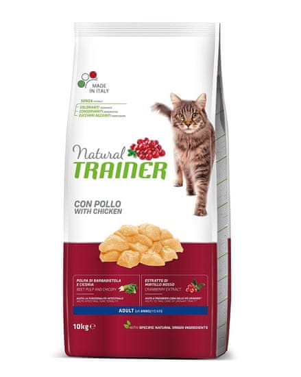 TRAINER Natural Cat Adult kuřecí 10 kg