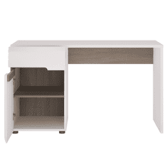 BPS-koupelny PC stůl, bílá extra vysoký lesk HG / dub sonoma tmavý truflový, LYNATET TYP 80