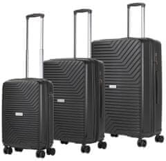 CARRY ON Sada kufrů Transport Black 3-set