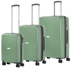 CARRY ON Sada kufrů Transport Olive 3-set