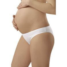 ITALIAN FASHION Těhotenské bavlněné kalhotky Mama mini bílé bílá XL
