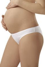 ITALIAN FASHION Těhotenské bavlněné kalhotky Mama mini bílé bílá XL