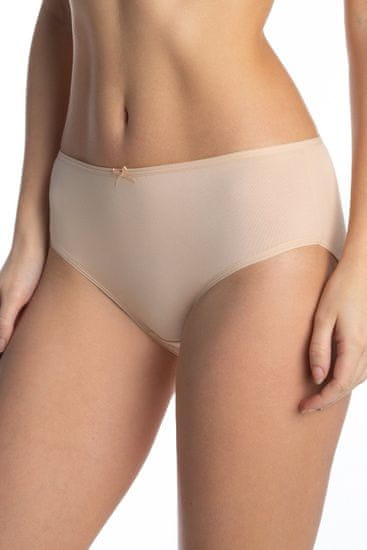 LA/MA Dámské kalhotky 3 pack 400BI-06ex beige + Ponožky Gatta Calzino Strech