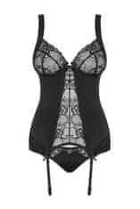 Obsessive Erotický korzet Heartina corset black, černá, L/XL