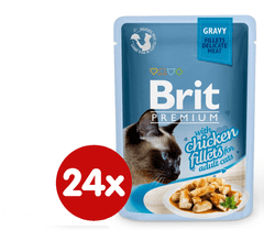 Brit Premium Cat Delicate Fillets in Gravy with Chicken 24 X 85 g