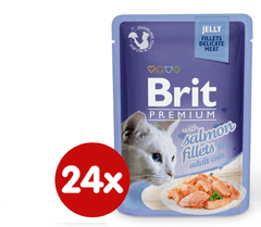 Brit Premium Cat Delicate Fillets in Jelly with Salmon 24 x 85 g