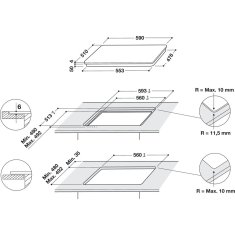 Whirlpool indukční deska WB B8360 NE